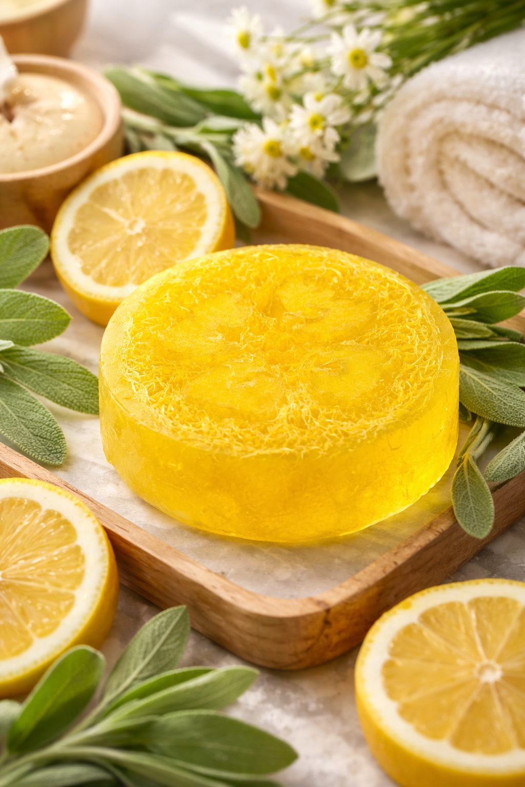 Lemon Love Loofah Bar