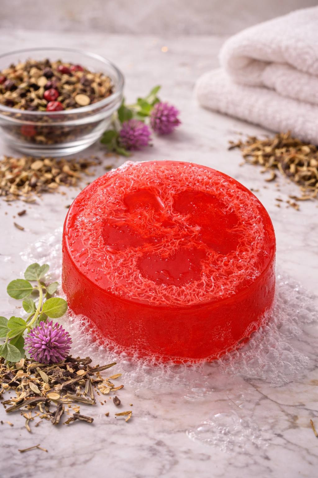 Asian Clover Loofah Soap