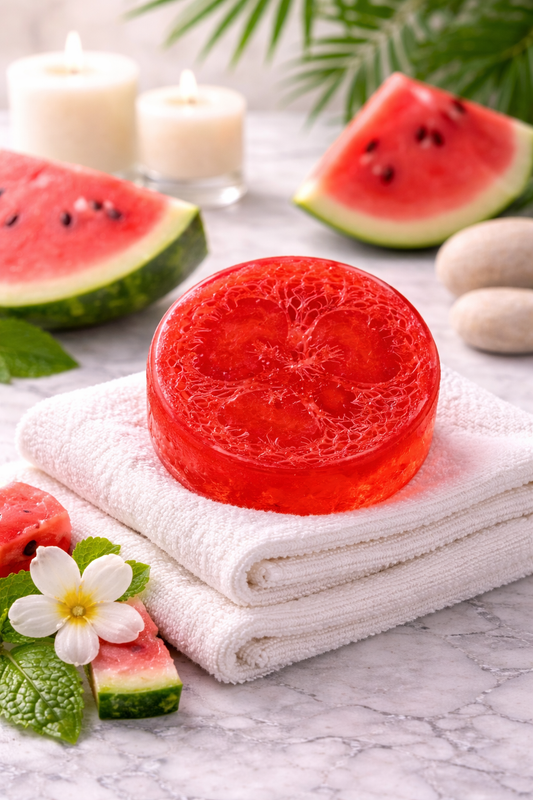 Watermelon Glow Loofah Bar